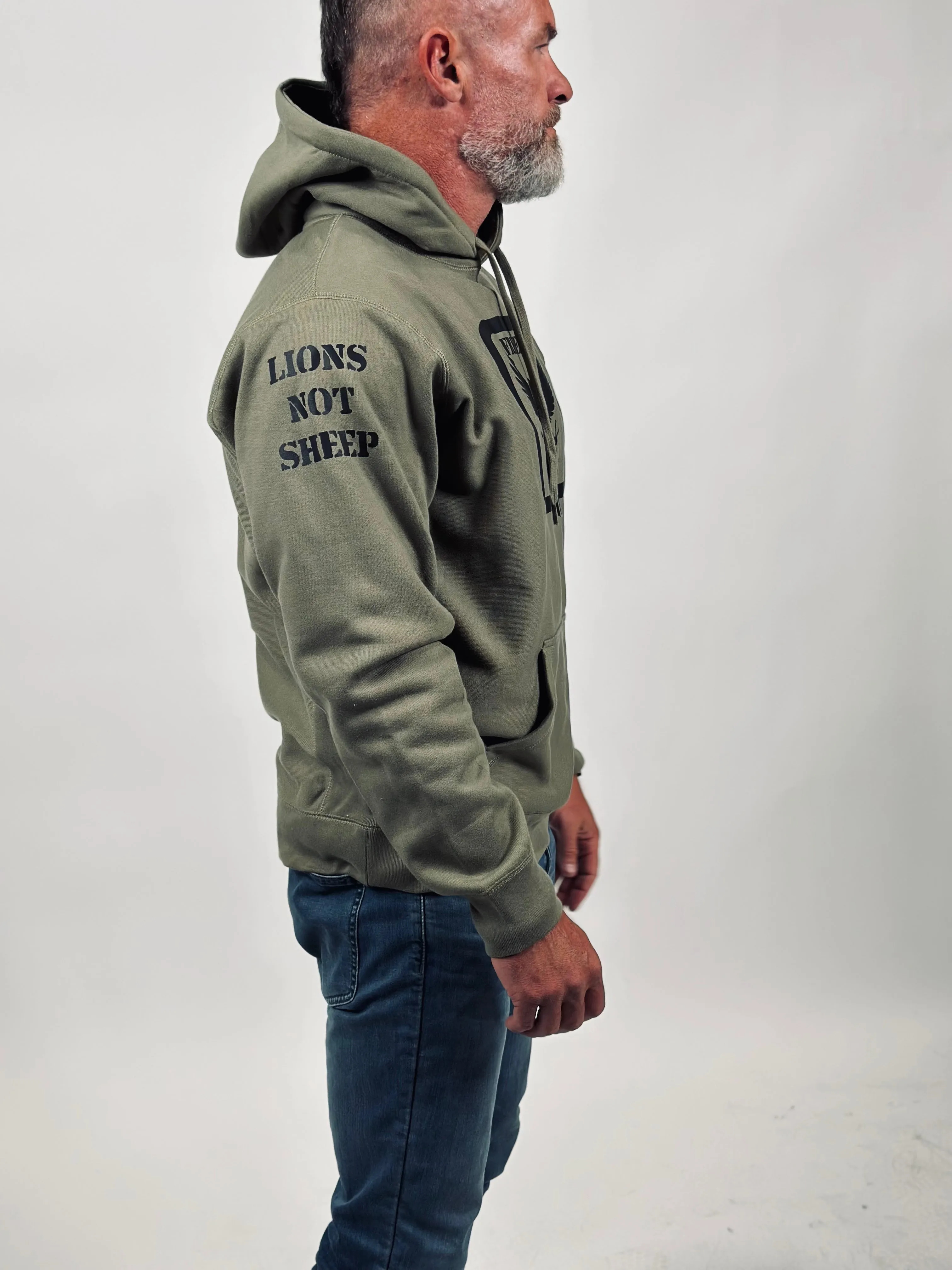 Lions Not Sheep "Freedom" Unisex Heavyweight Hoodie