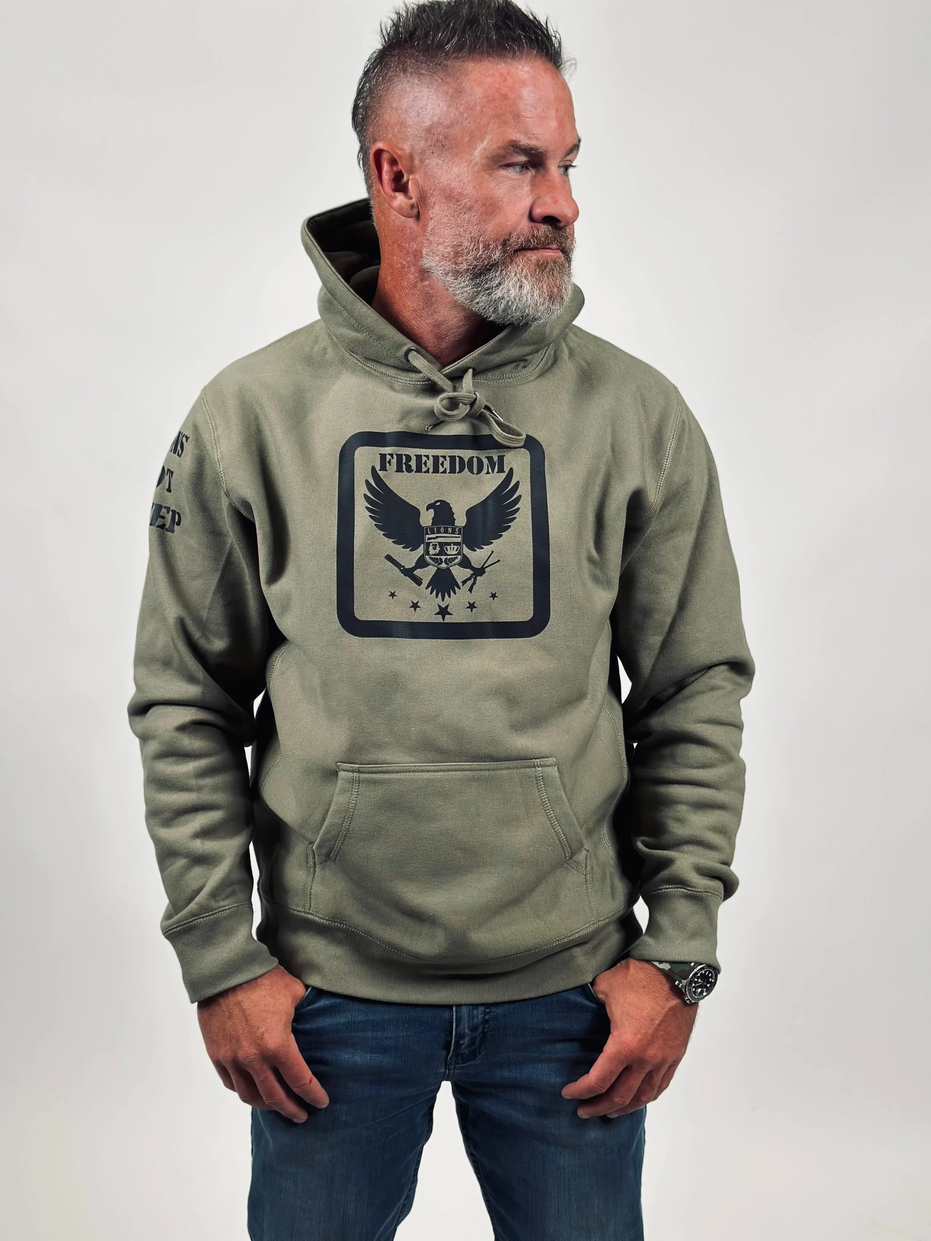 Lions Not Sheep "Freedom" Unisex Heavyweight Hoodie