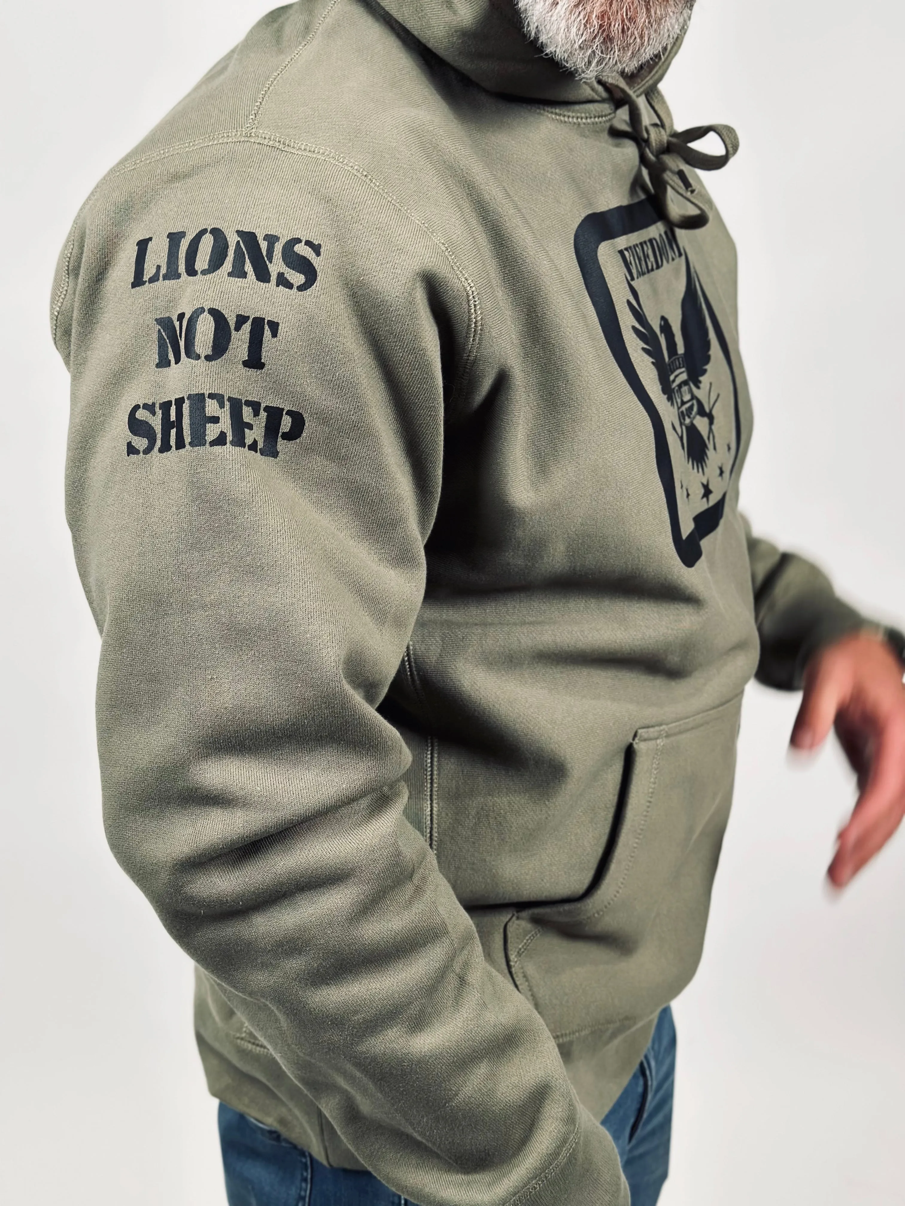 Lions Not Sheep "Freedom" Unisex Heavyweight Hoodie