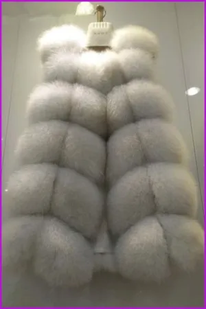 Luxury Fox Fur Gilet 70cm DO1400