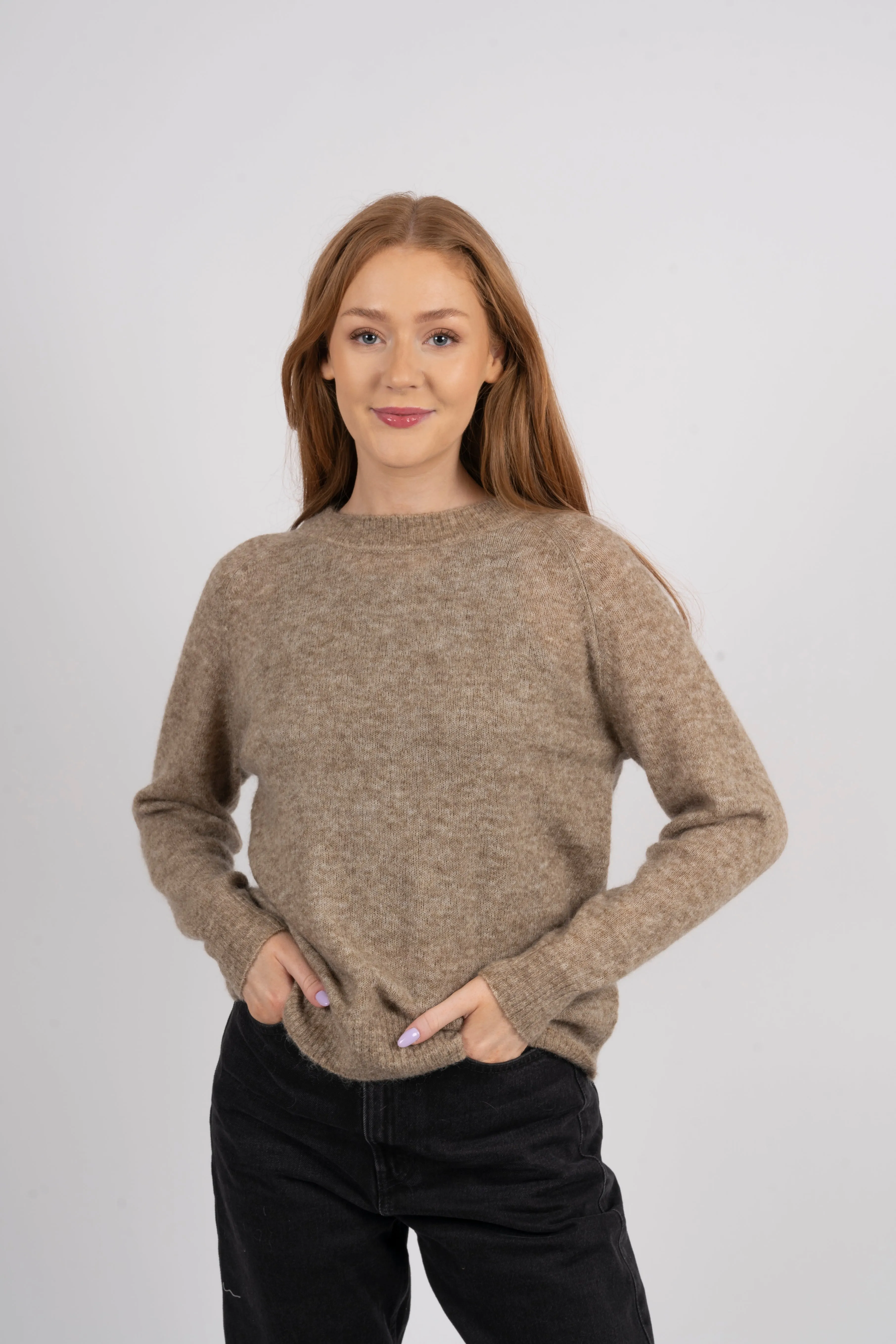 Maimee Mohair O Pullover - Coriander Mel