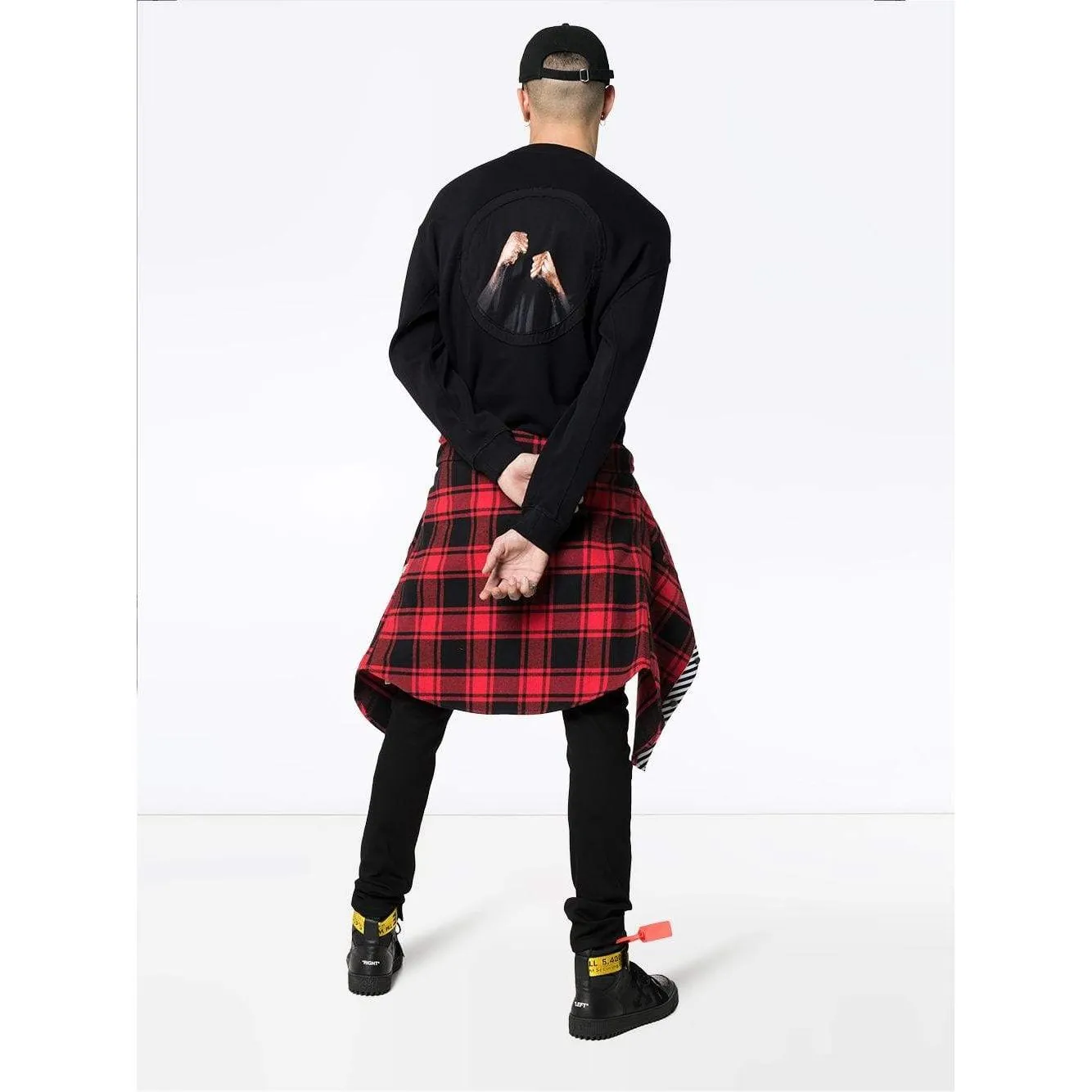 MARCELO BURLON Embroidered Punch Crewneck, Black
