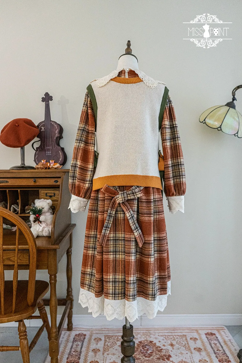 Miss Point~Fat Fox in the Forest~Kawaii Lolita Vest Customized Lolita Sweater