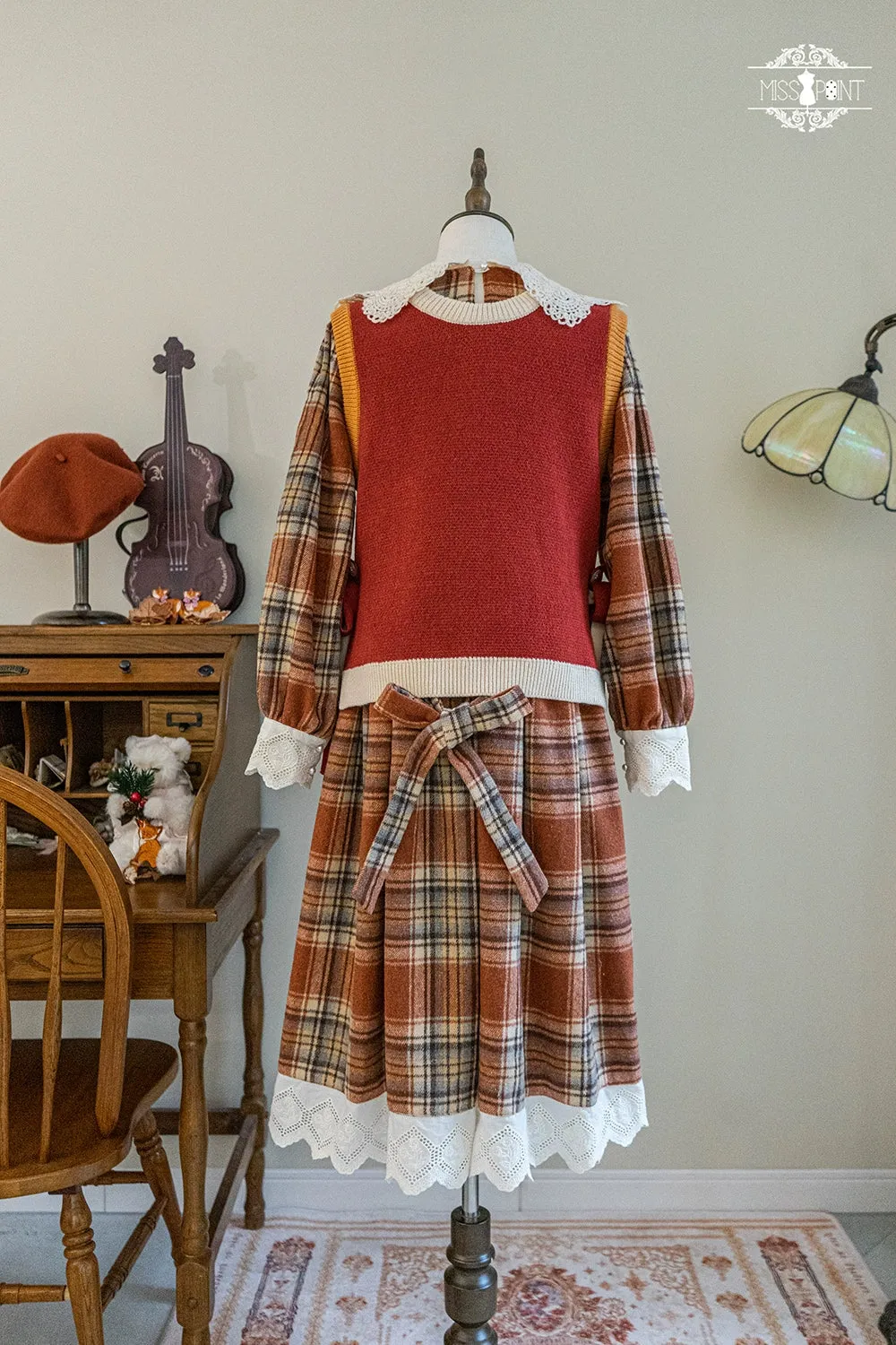 Miss Point~Fat Fox in the Forest~Kawaii Lolita Vest Customized Lolita Sweater