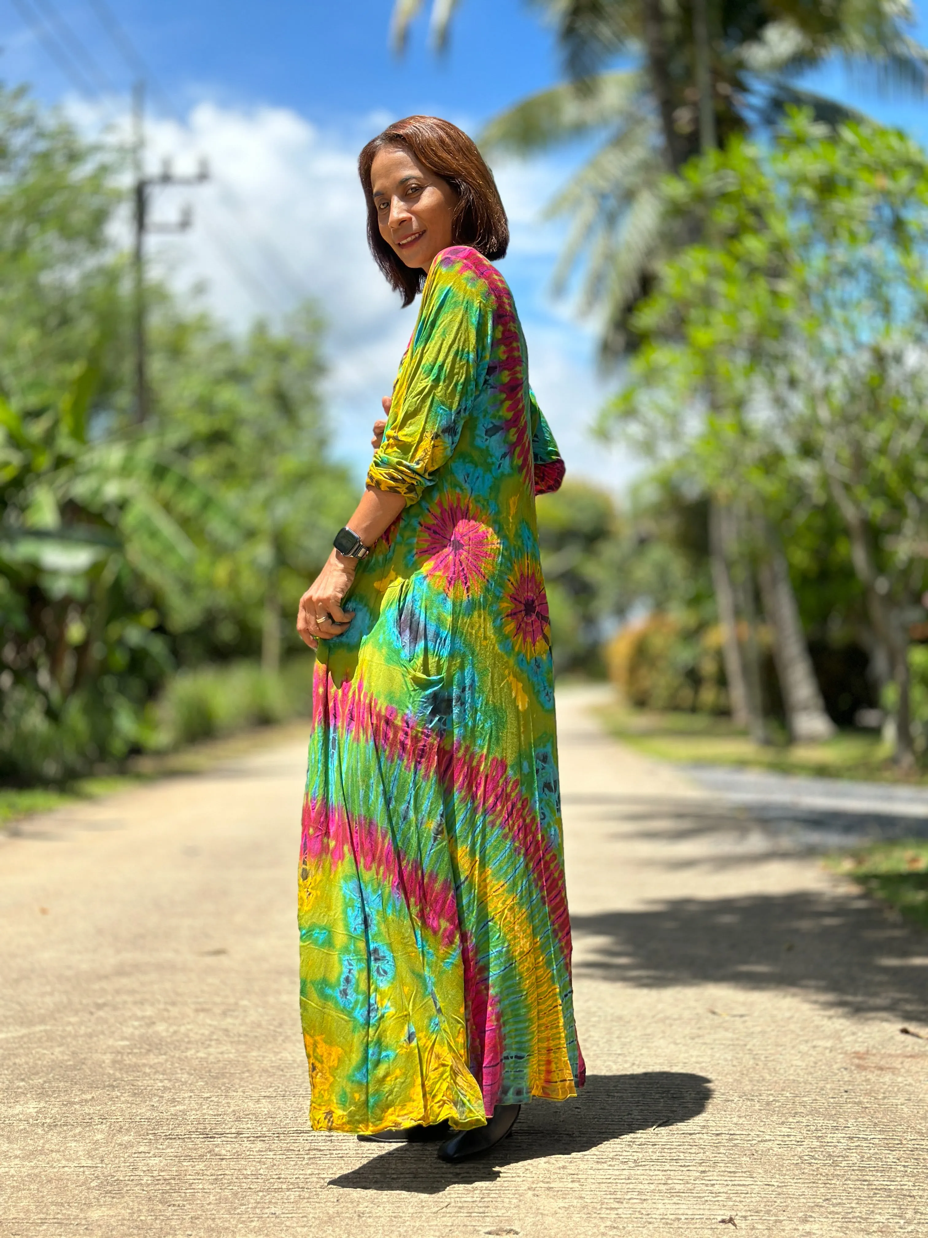 Mudmee Tie Dye Robe