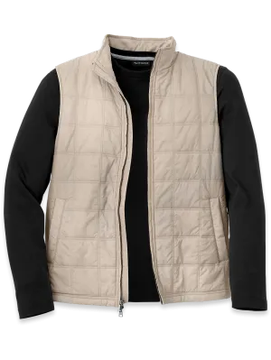 Nylon Quilted Vest - Stone