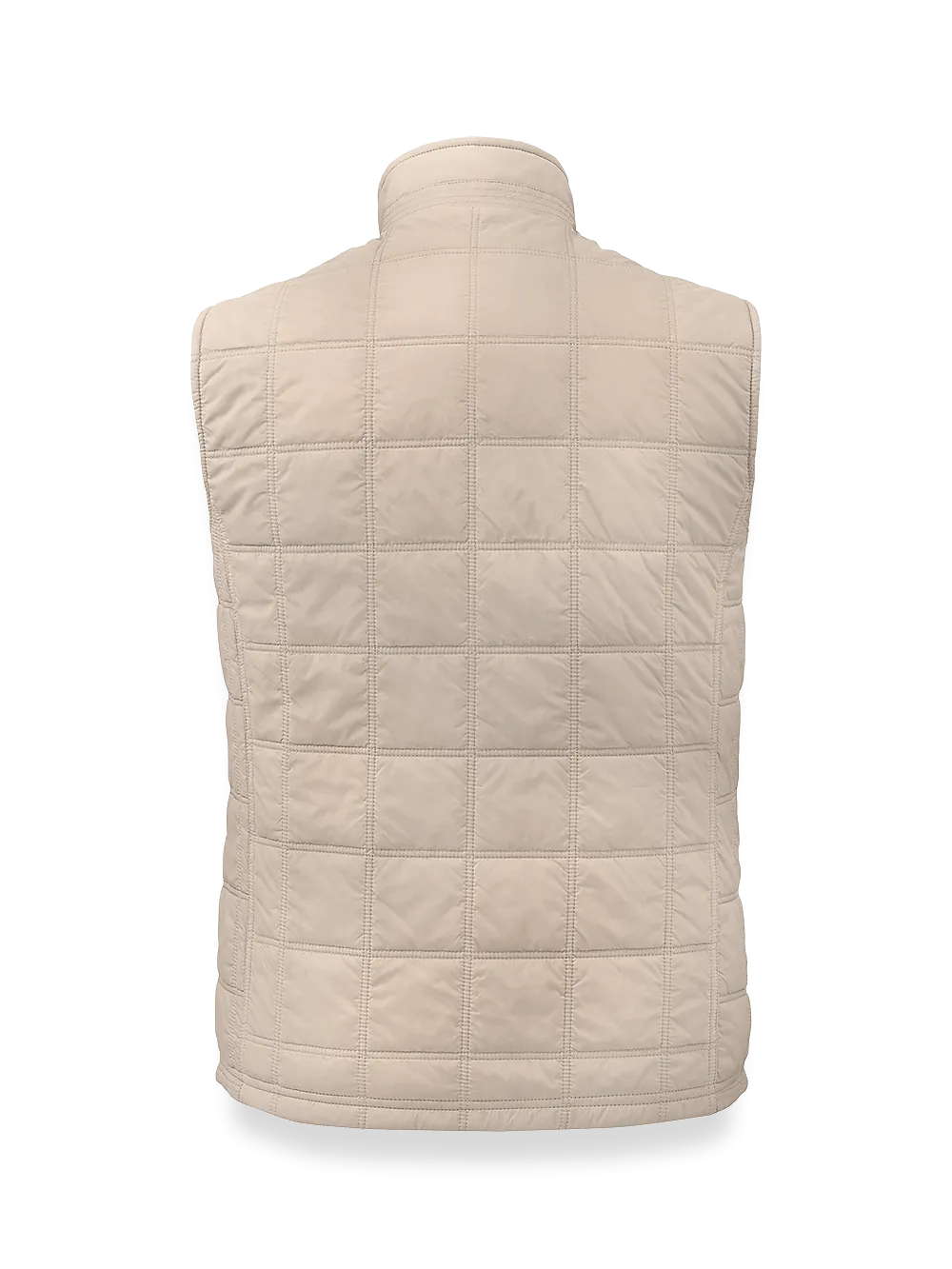 Nylon Quilted Vest - Stone