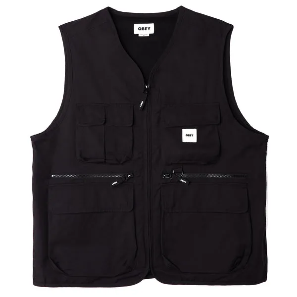 Obey Warfield Vest - Black
