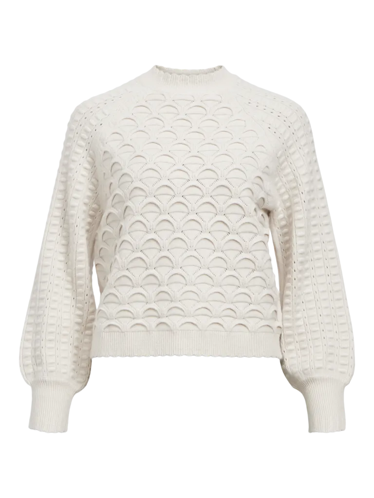 OBJSIDA KNIT L/S RE PULLOVER 134