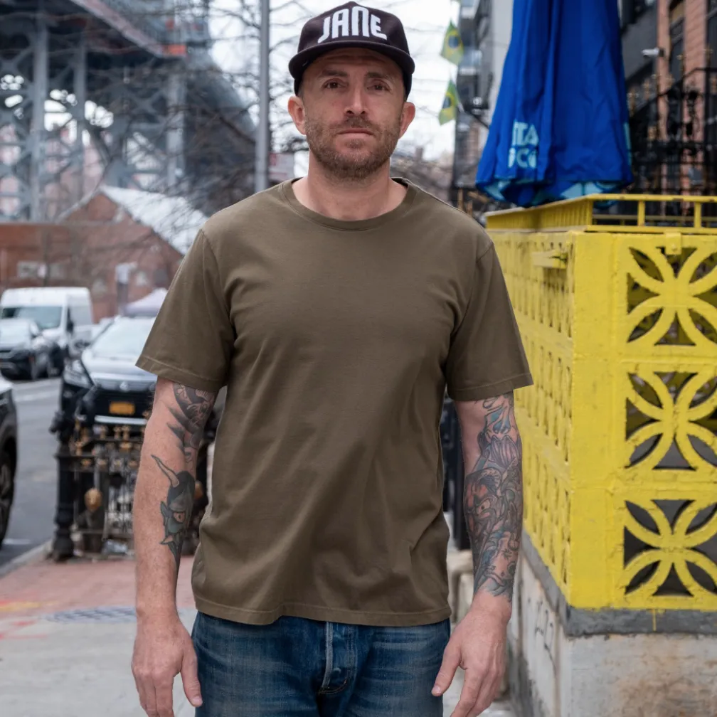 Olive Garment Dyed T-shirt