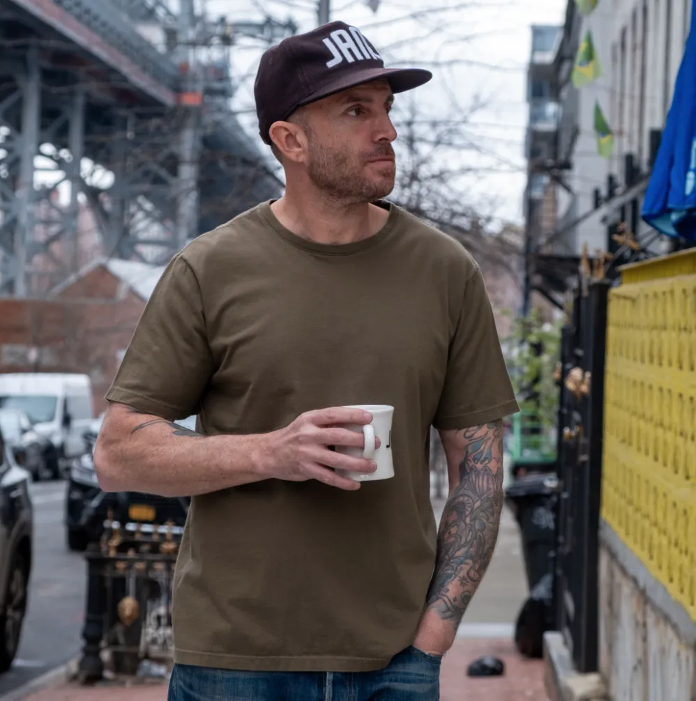 Olive Garment Dyed T-shirt
