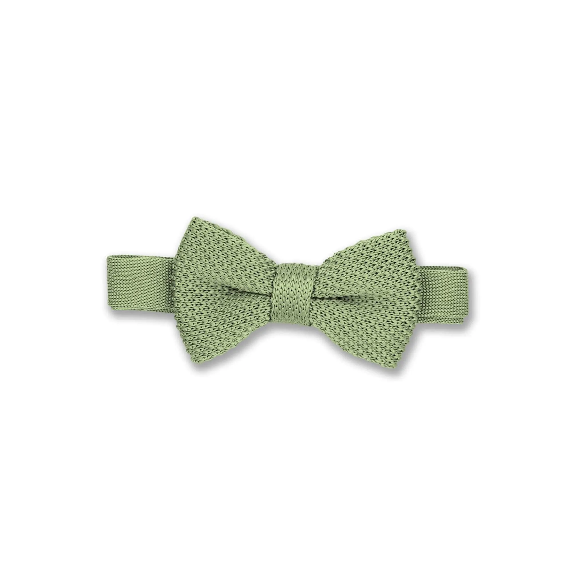 Olive Green Children's Knitted Bow Tie