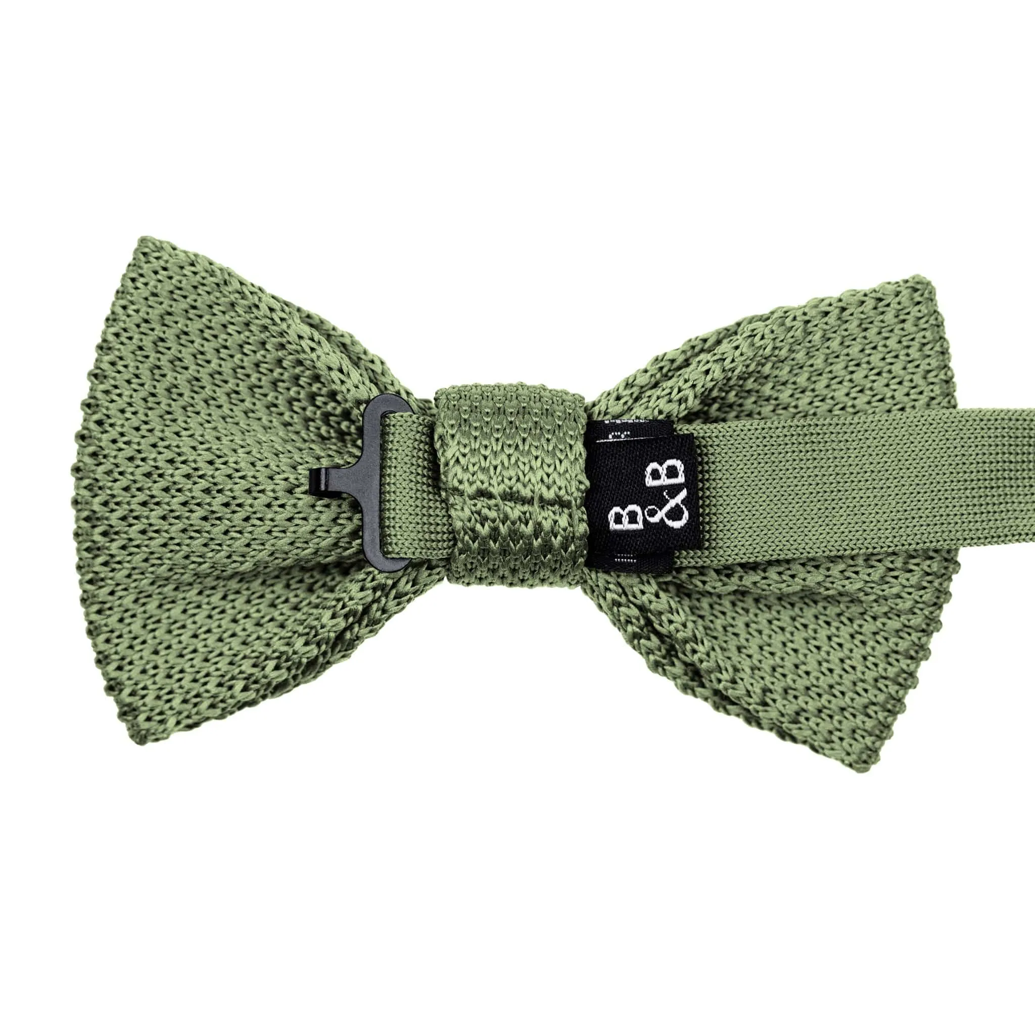 Olive Green Children's Knitted Bow Tie