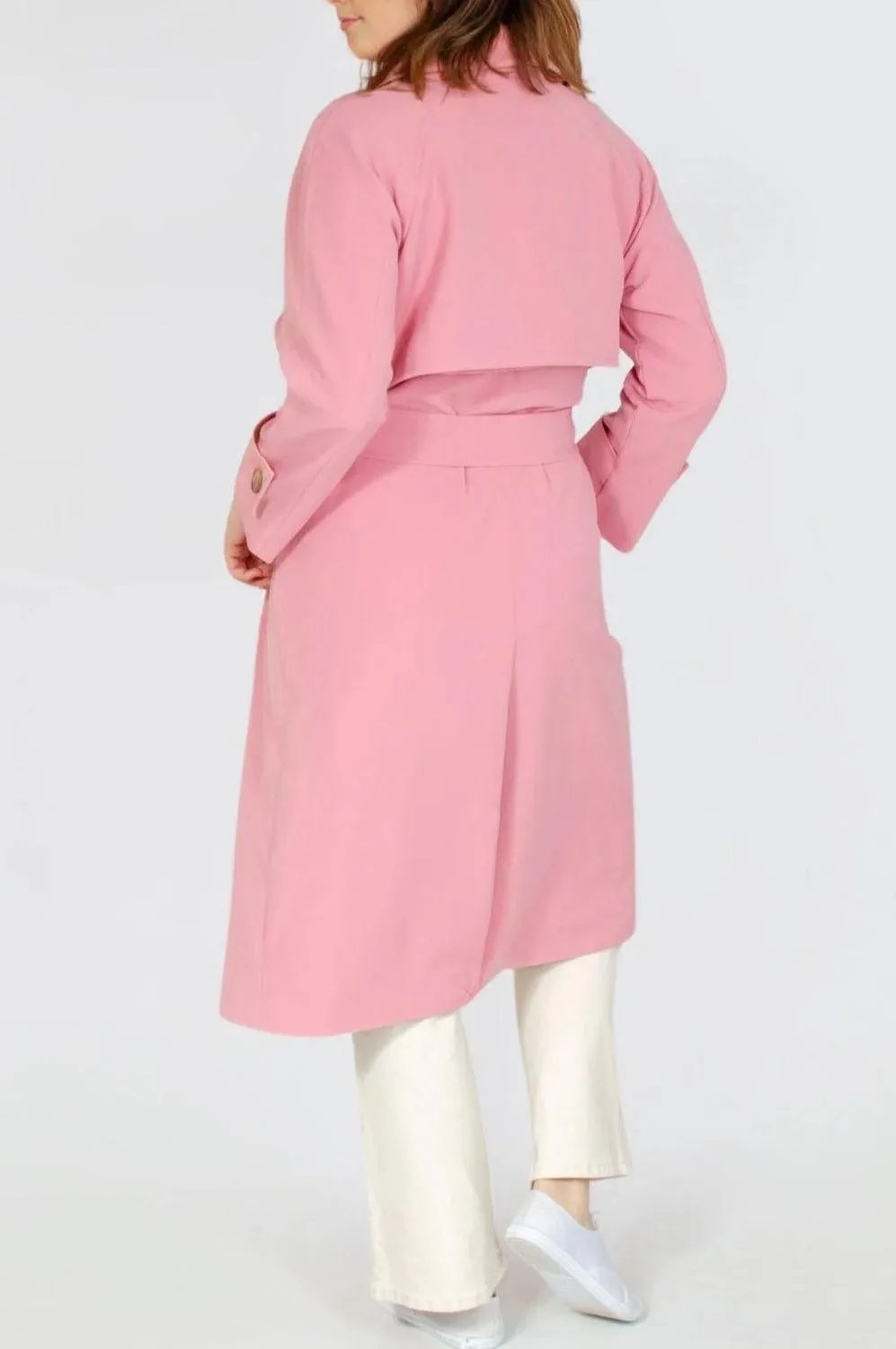 Pink Trench Coat