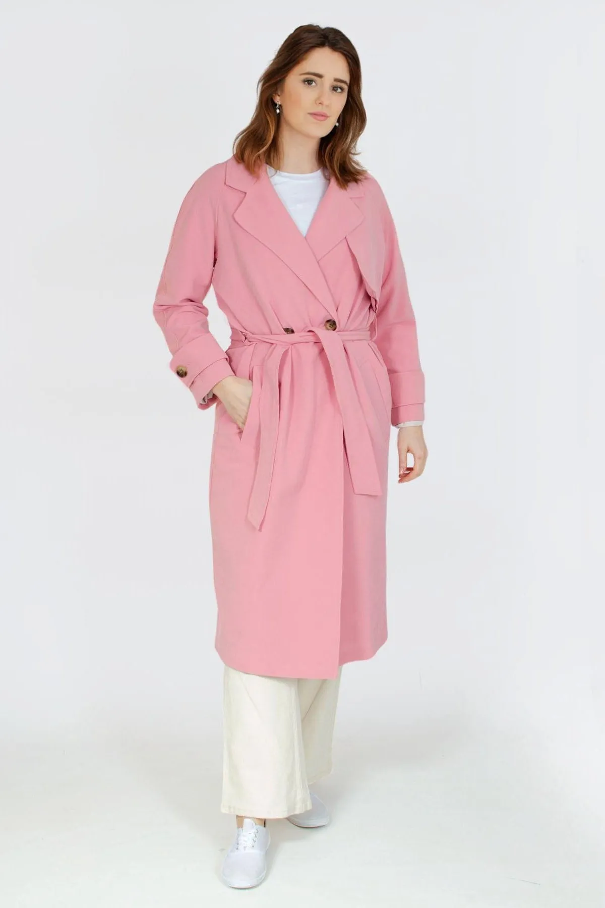 Pink Trench Coat