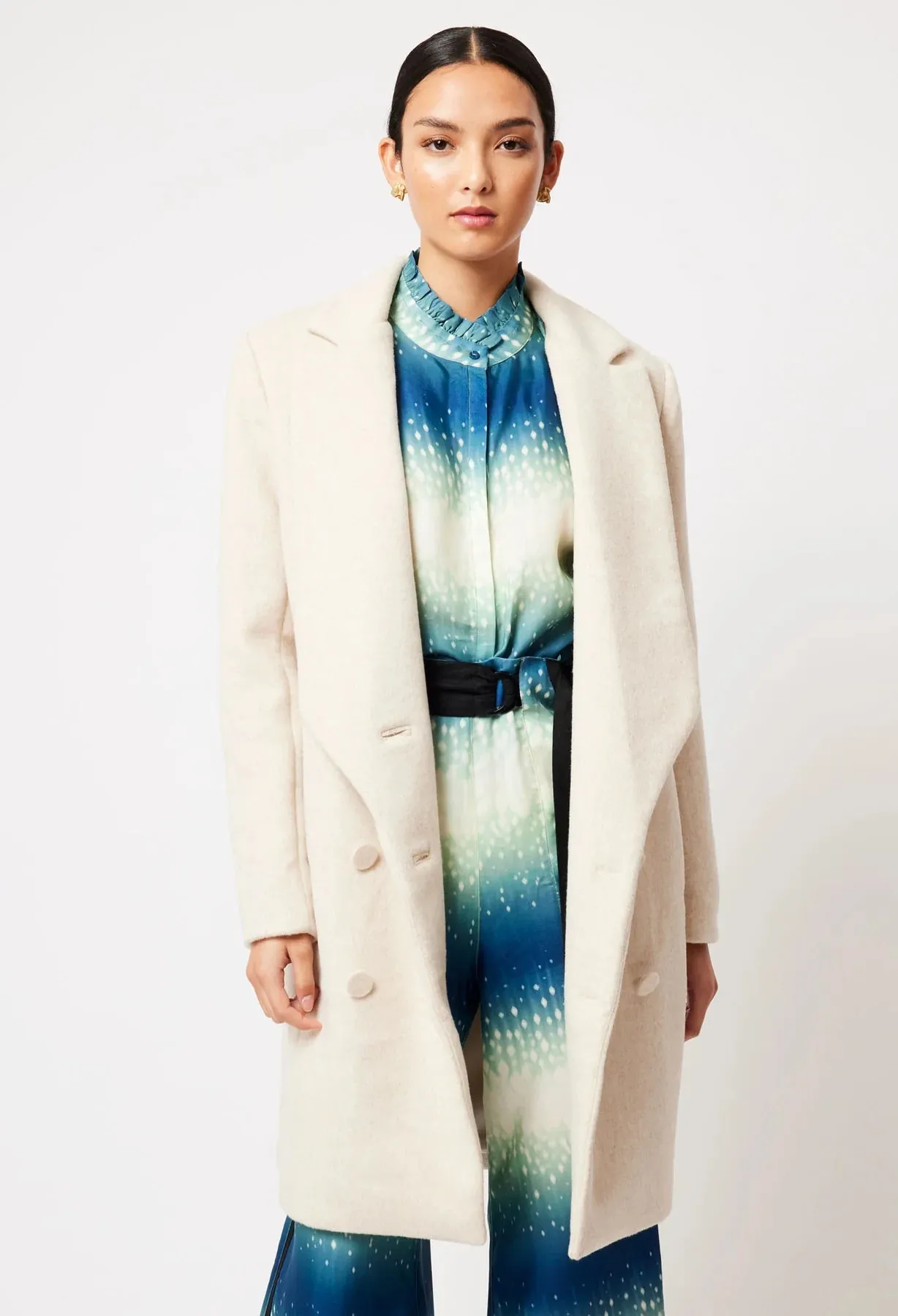 Pisces Wool Blend Coat