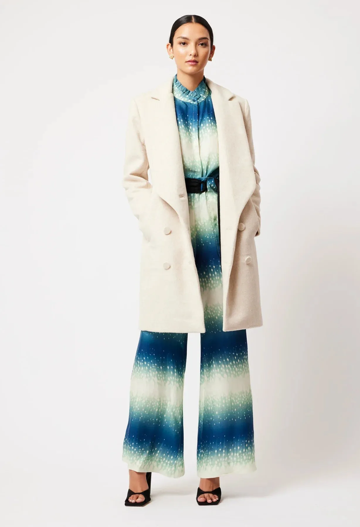 Pisces Wool Blend Coat