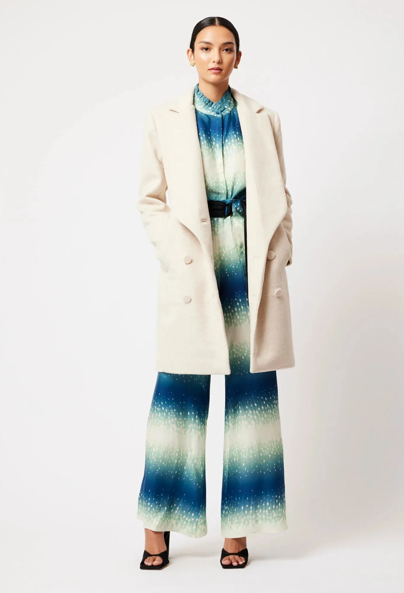 Pisces Wool Blend Coat