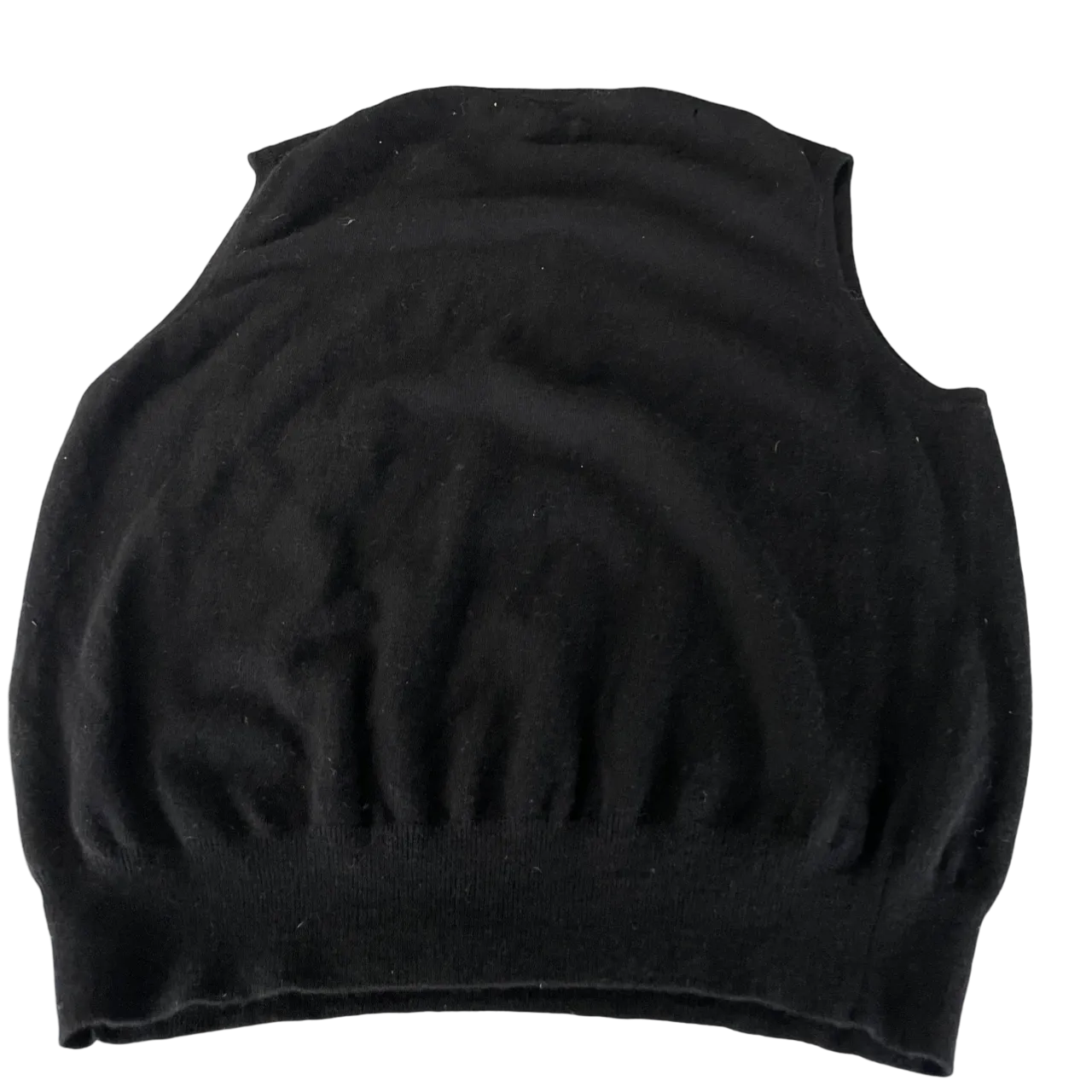 Polo Ralph Lauren Knitted Wool &nbsp;black Sweater Vest - EXTRA LARGE L26 W 21 SKU 5186