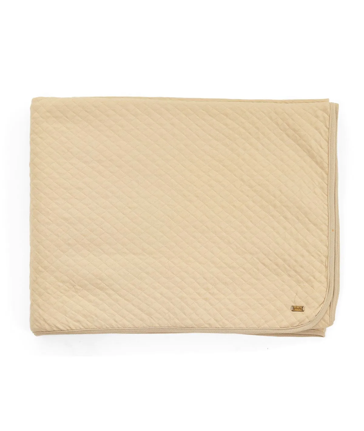 Quardline Oat 100% Cotton Knitted With Polyester Filled King Size Bed Cover With 2 Pillow Covers (Set of 3 Pcs)