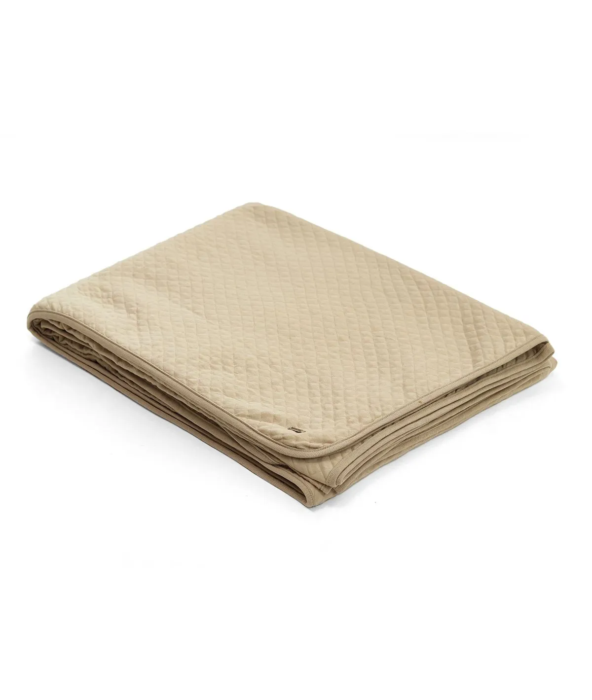 Quardline Oat 100% Cotton Knitted With Polyester Filled King Size Bed Cover With 2 Pillow Covers (Set of 3 Pcs)