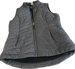Quilted Grey Vest Coats Jackets   for Women L 31 W 21 SKU 5310