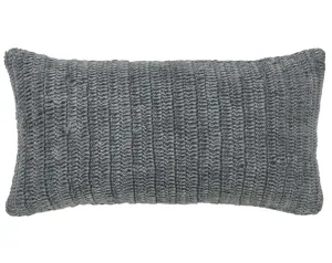 Rina Stone Gray Lumbar Pillow