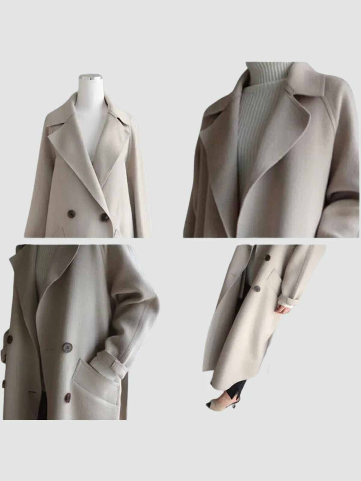 Rosale - Women's Cashmere Trench Coat
