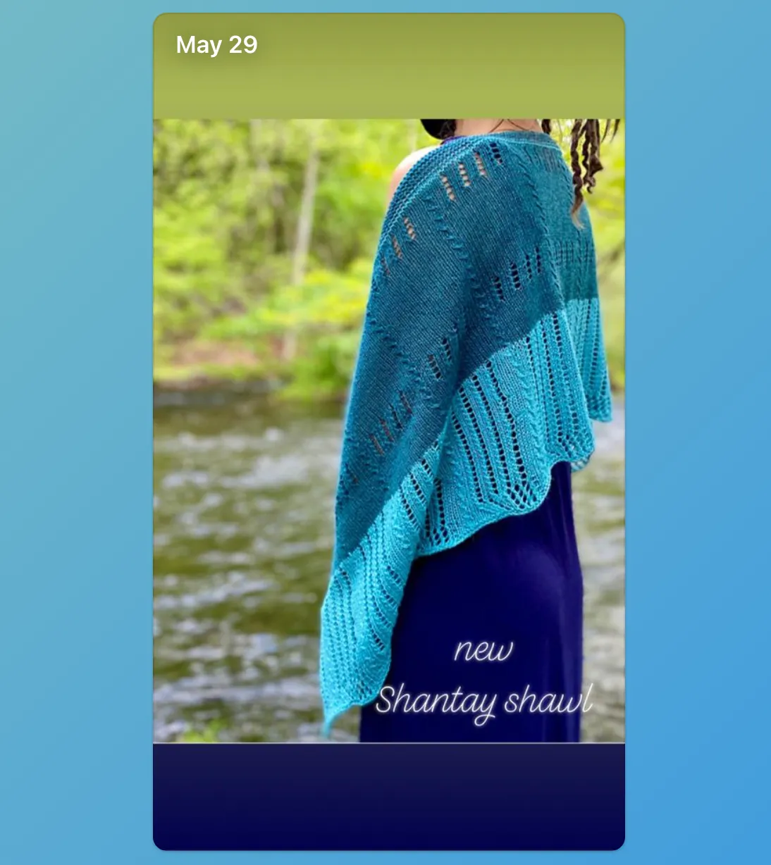 Shantay shawl, knit kit
