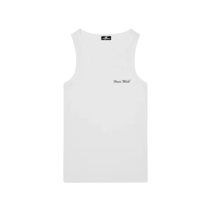 SIGNATURE HEAVY RIB VEST - WHITE