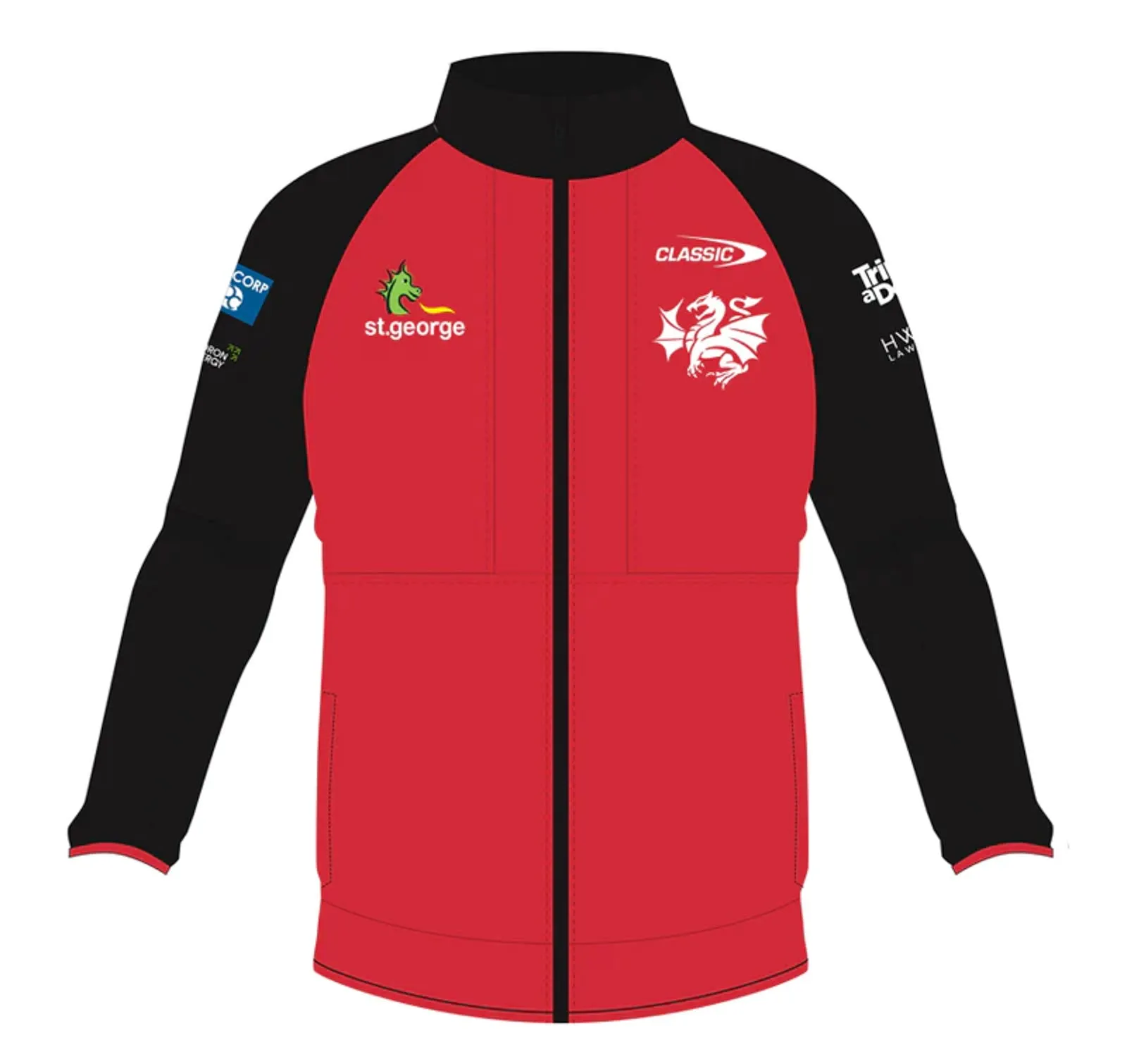 St George Illawarra Dragons 2024 Unisex Track Jacket NRL Rugby League by Classic
