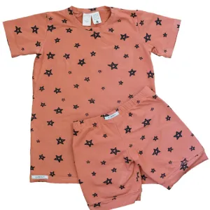 Star Shortie PJ Set Brick