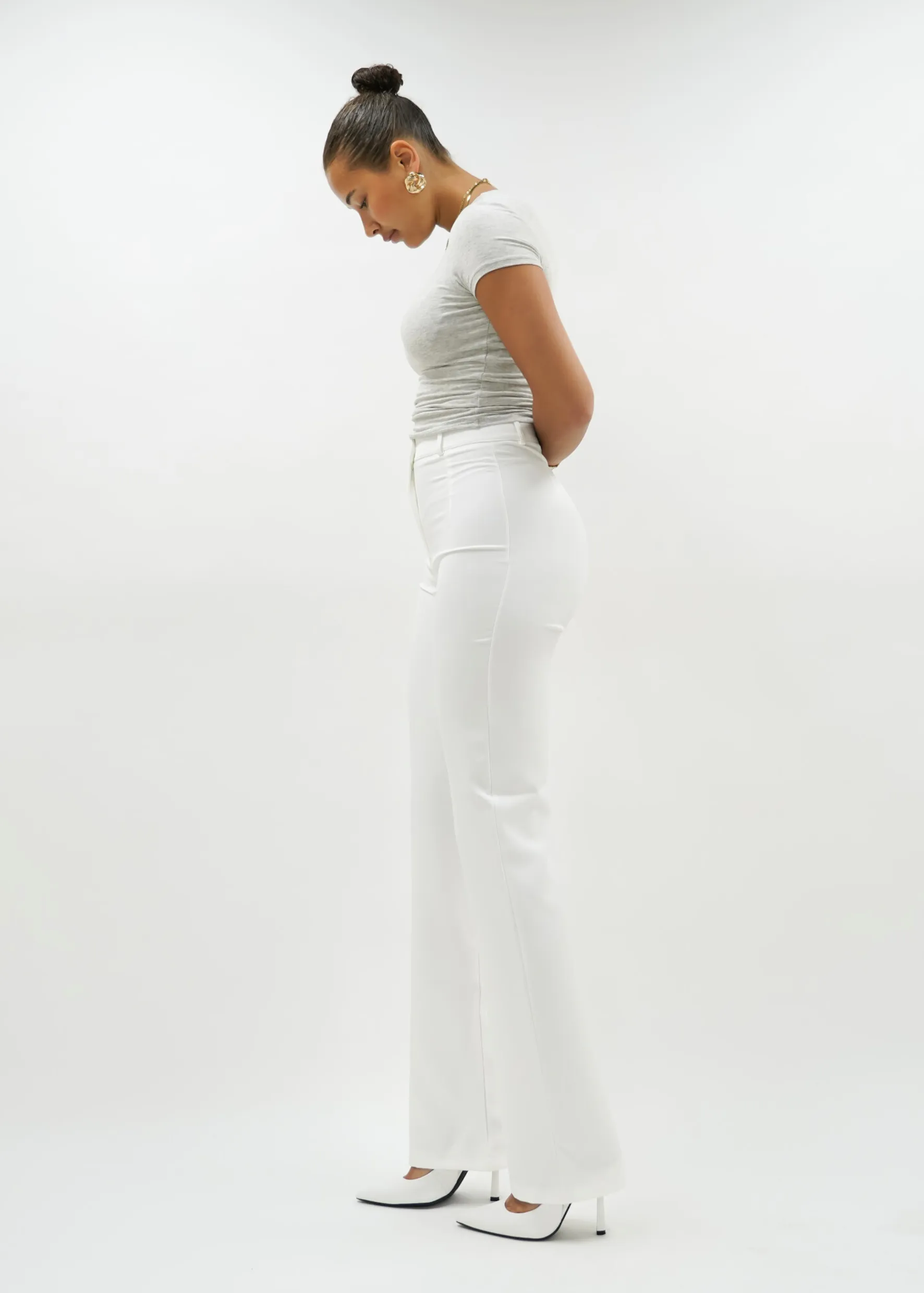 Straight leg pants classic white (REGULAR)