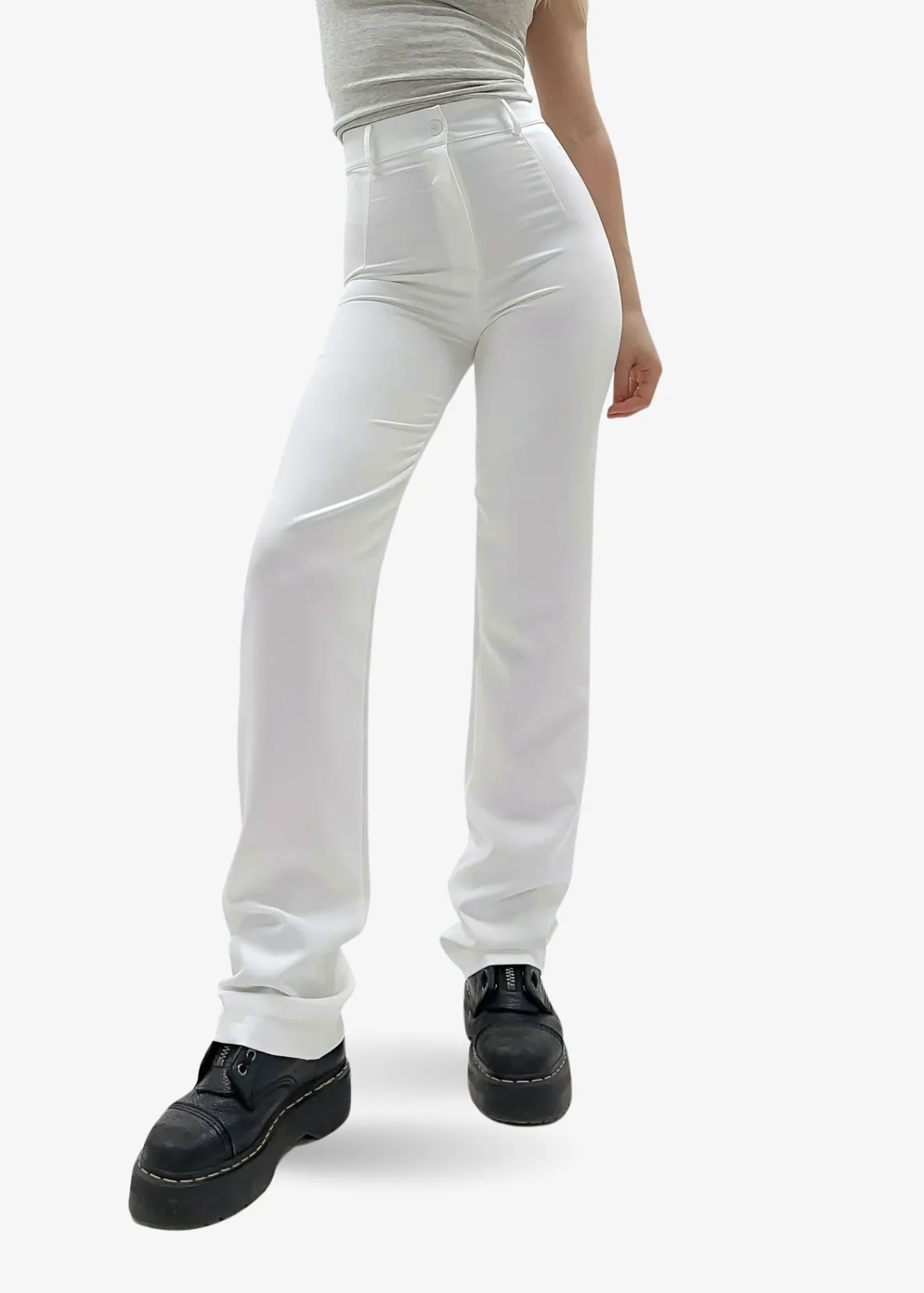 Straight leg pants classic white (REGULAR)