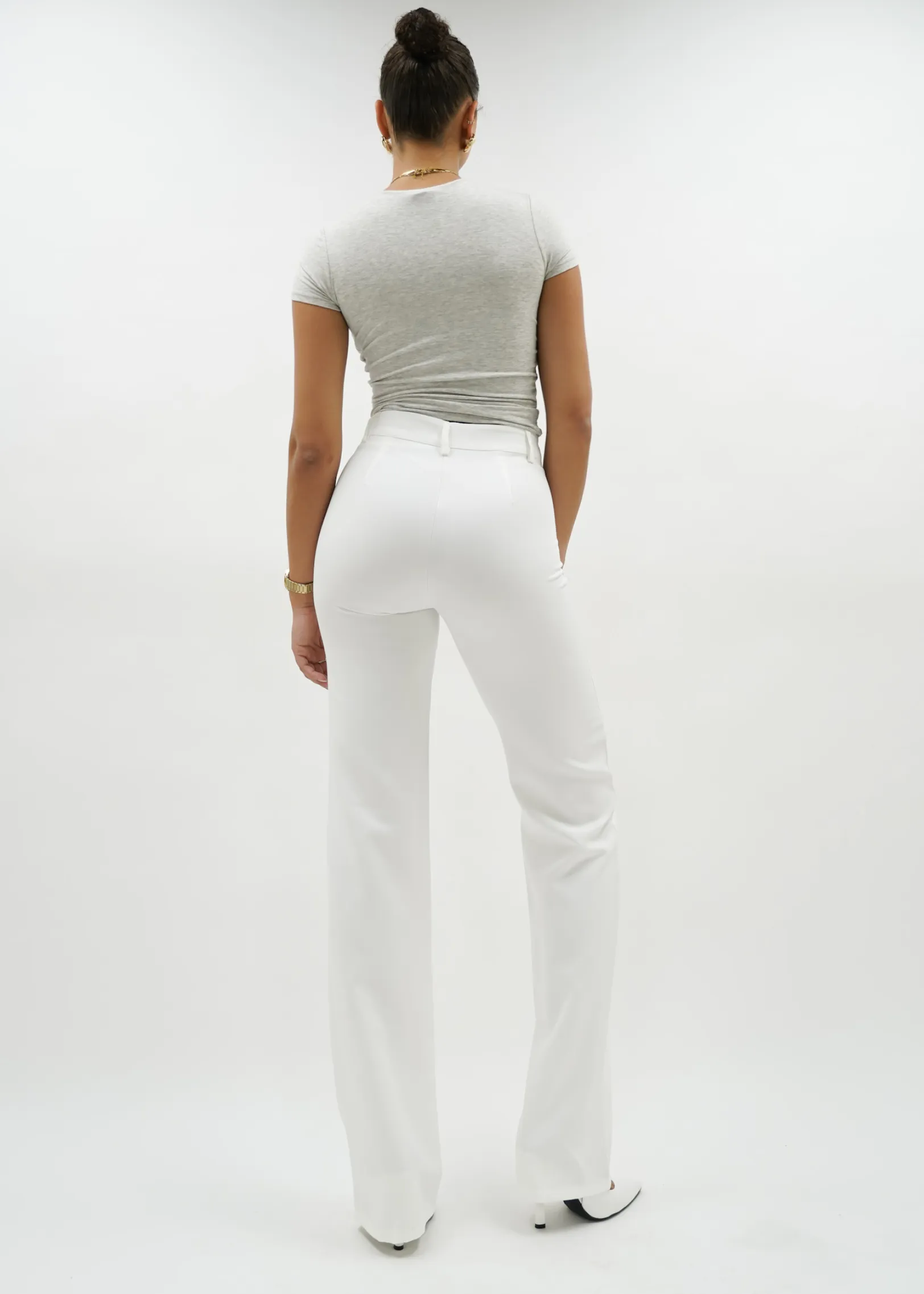 Straight leg pants classic white (REGULAR)