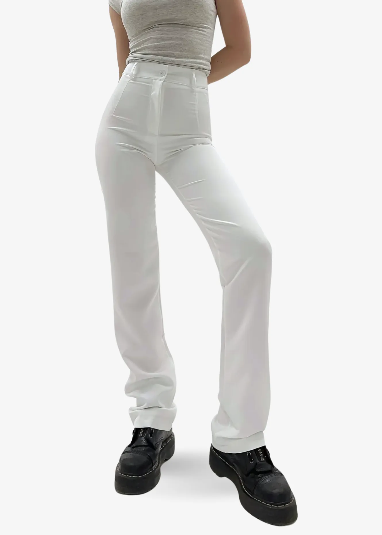 Straight leg pants classic white (REGULAR)