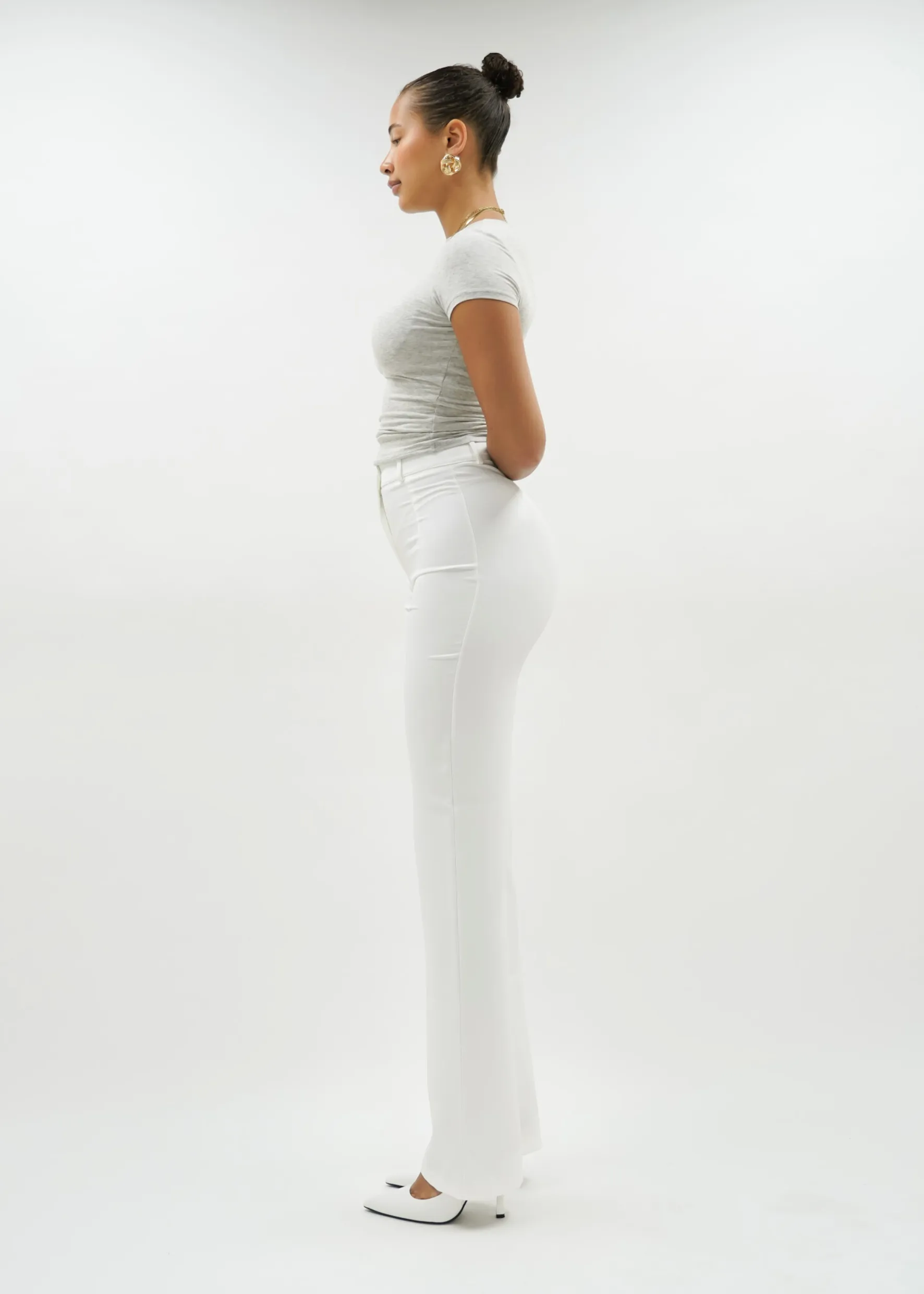 Straight leg pants classic white (REGULAR)