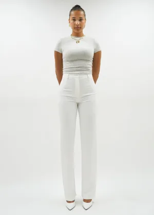 Straight leg pants classic white (REGULAR)