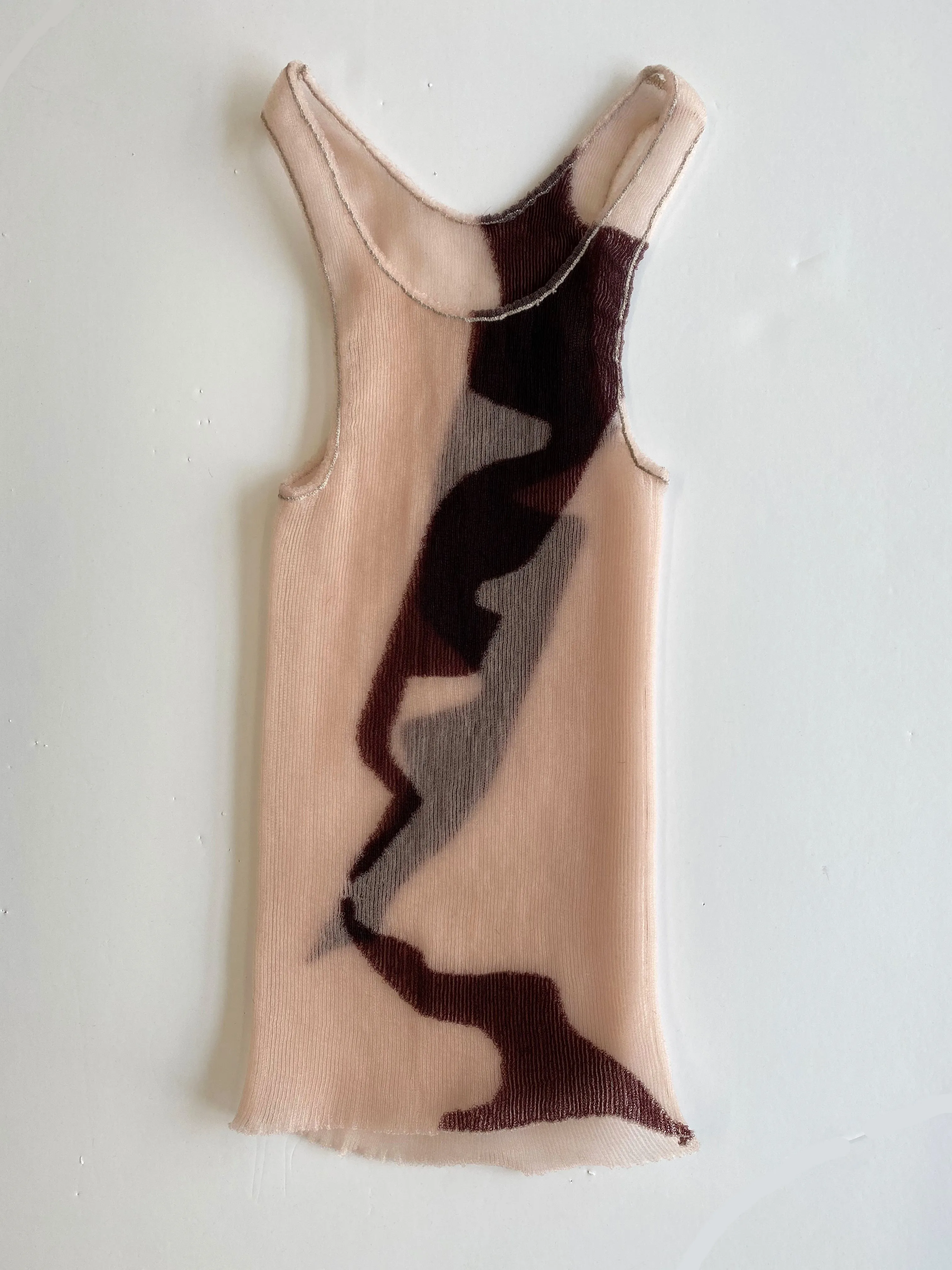 Streak Vest Brown