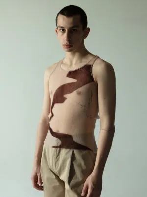 Streak Vest Brown