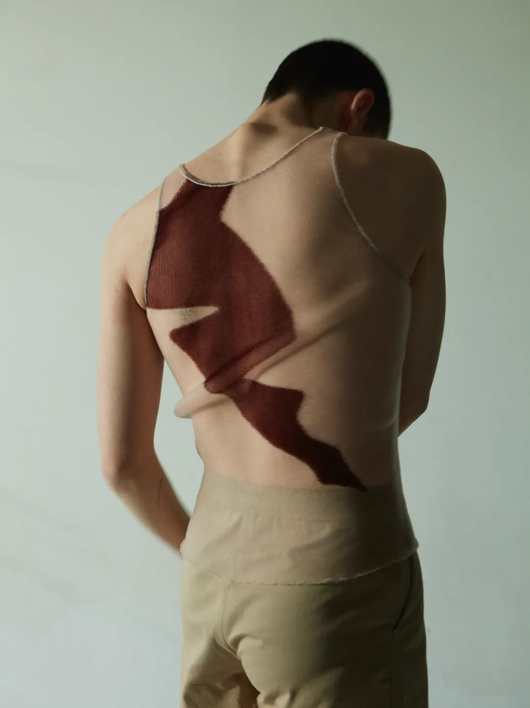 Streak Vest Brown