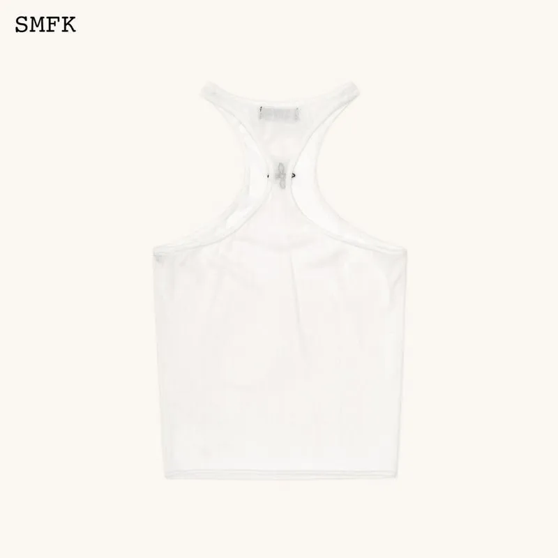 Temple Traditional Halter-Neck Knitted Vest Top