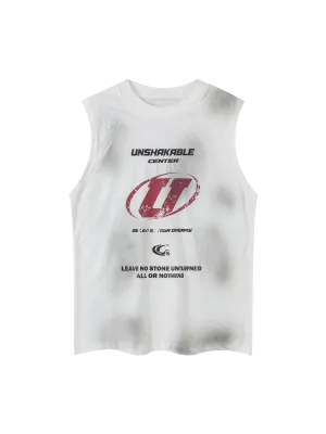 Thesupermade Original Logo Printed Hand-painted Street Rap Vest