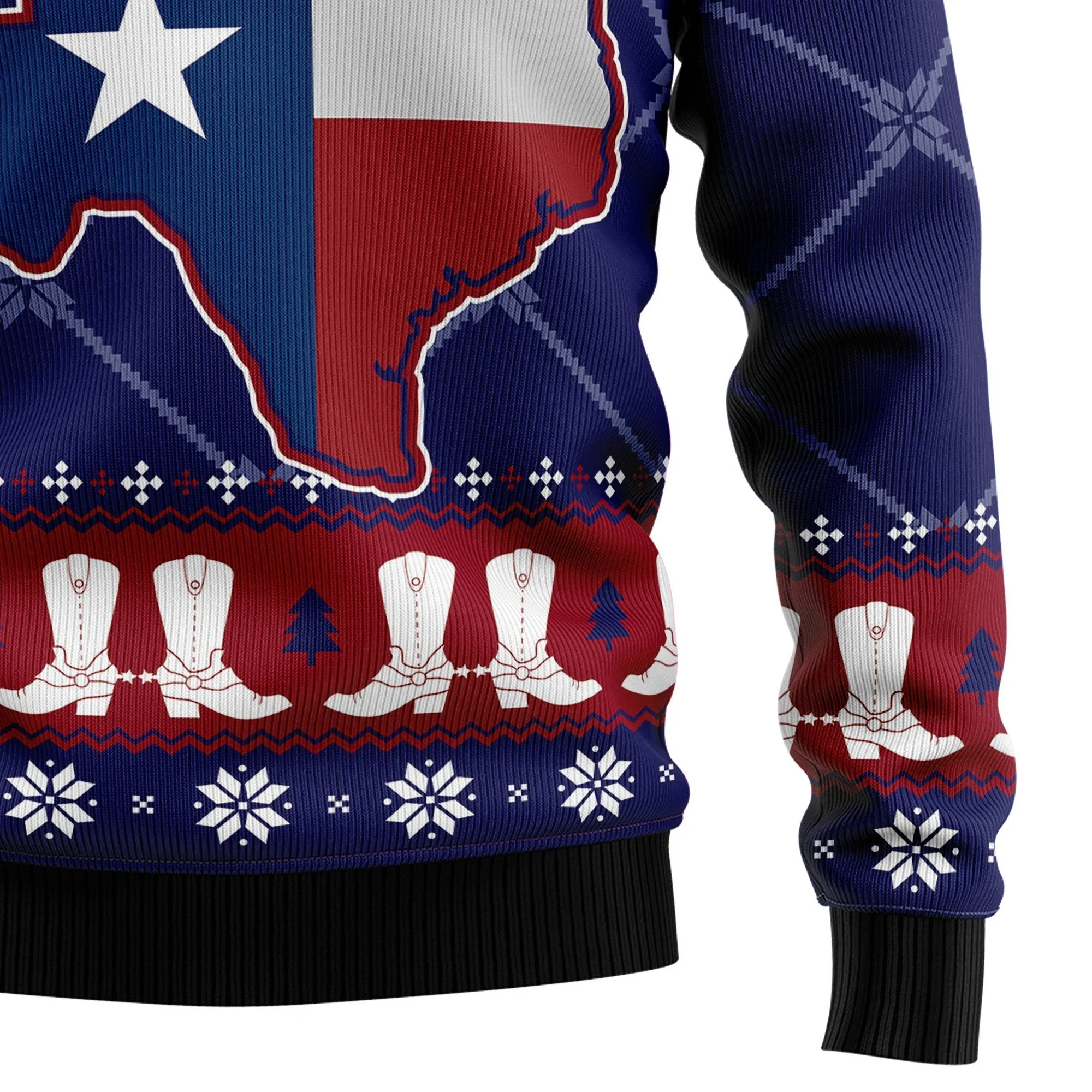 Ugly Sweater JulesRoche All-Over-Print Wool Blend Pullover