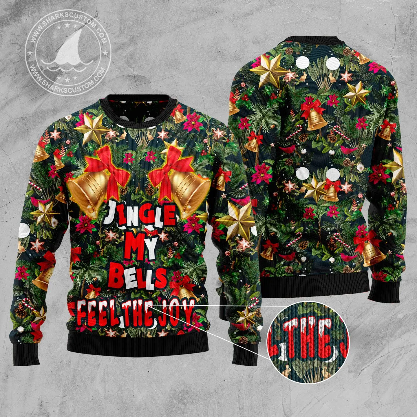 Ugly Sweater JulesRoche Funny All-Over Print Christmas Jumper