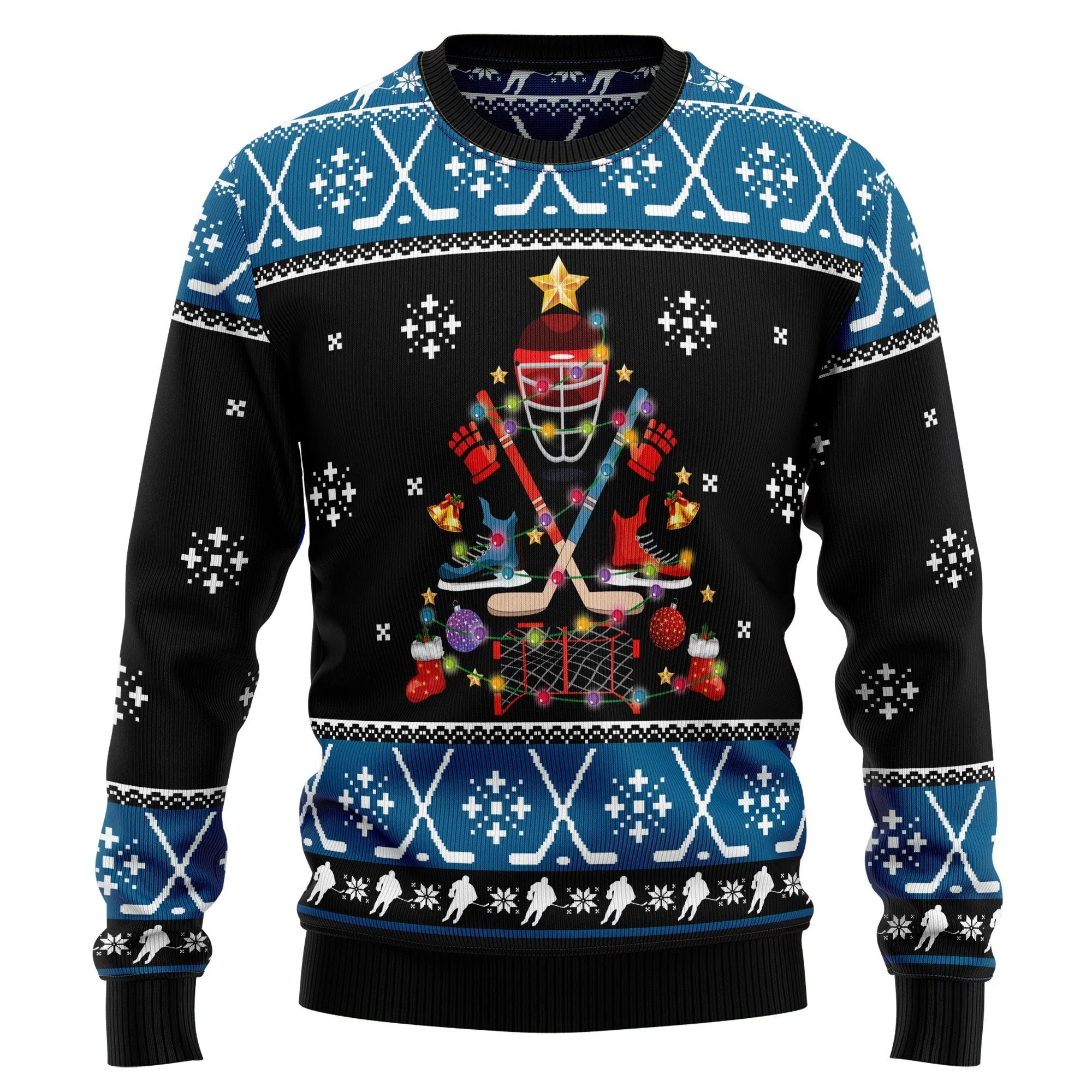 Unisex Christmas Sweater JulesRoche All-Over-Print Winter Apparel