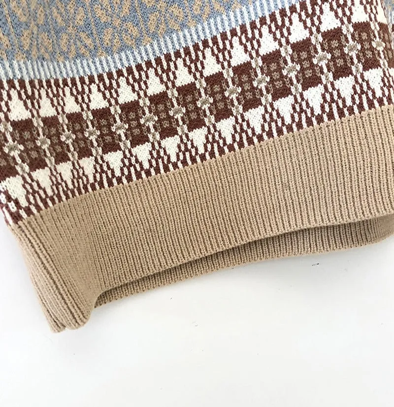 V-neck Knitted Sweater Vest