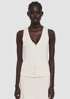 VEST LINEN BLEND
