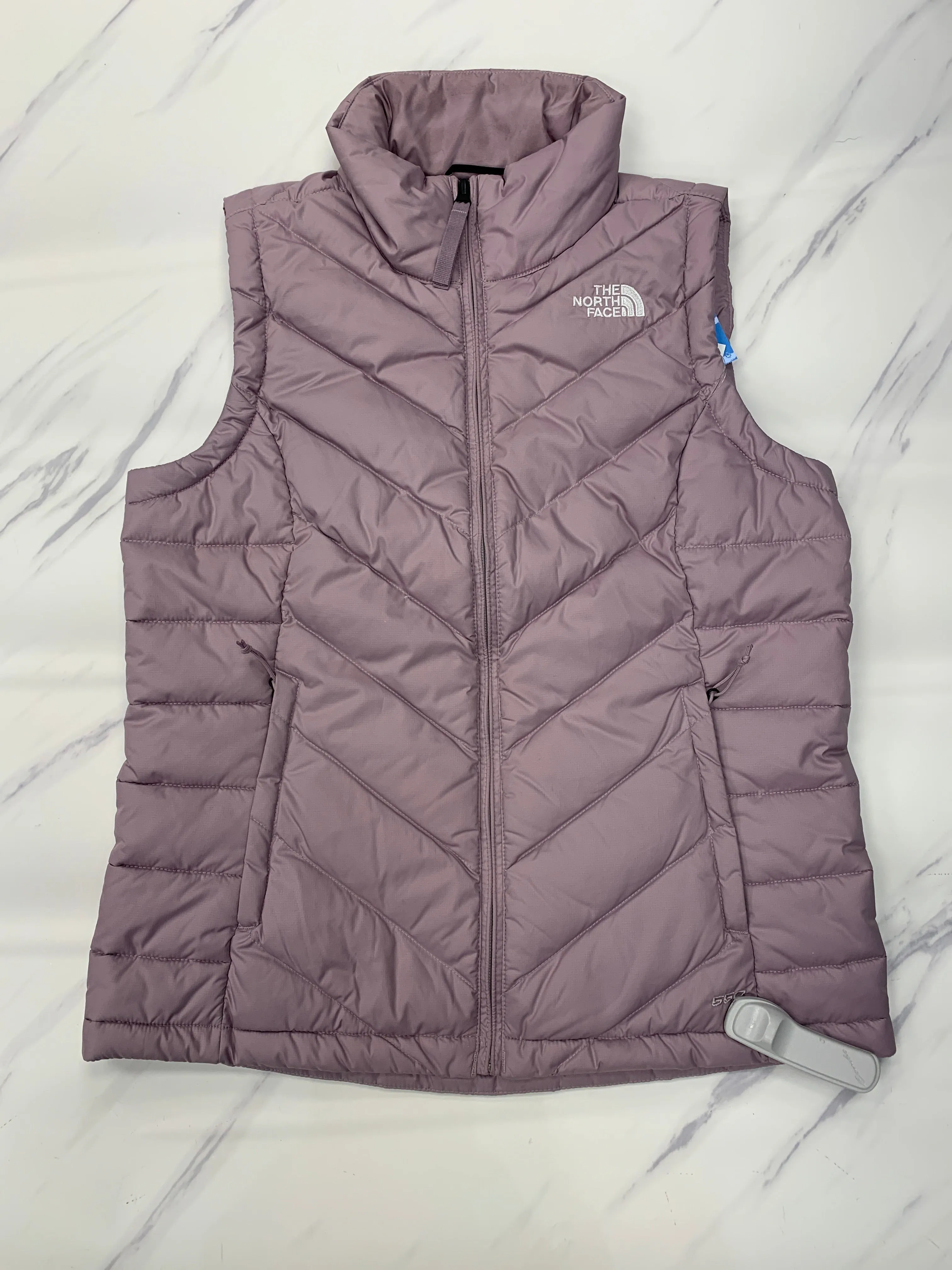Vest Puffer & Quilted By The North Face In Silver, Size: S