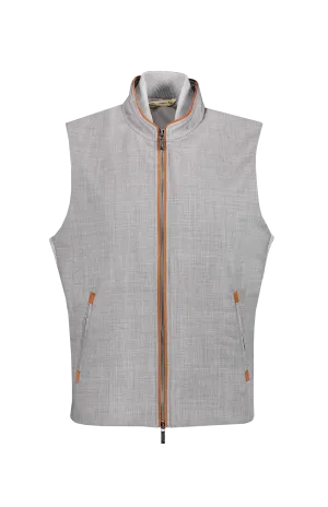 Vest With Knitted Sides